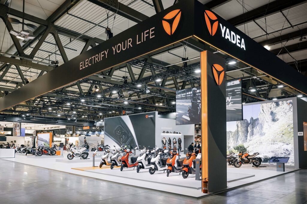 El Salón EICMA de Milán demuestra su importancia como escaparate con más de medio millón de asistentes 10 Stand Yadea EICMA 2023-2024