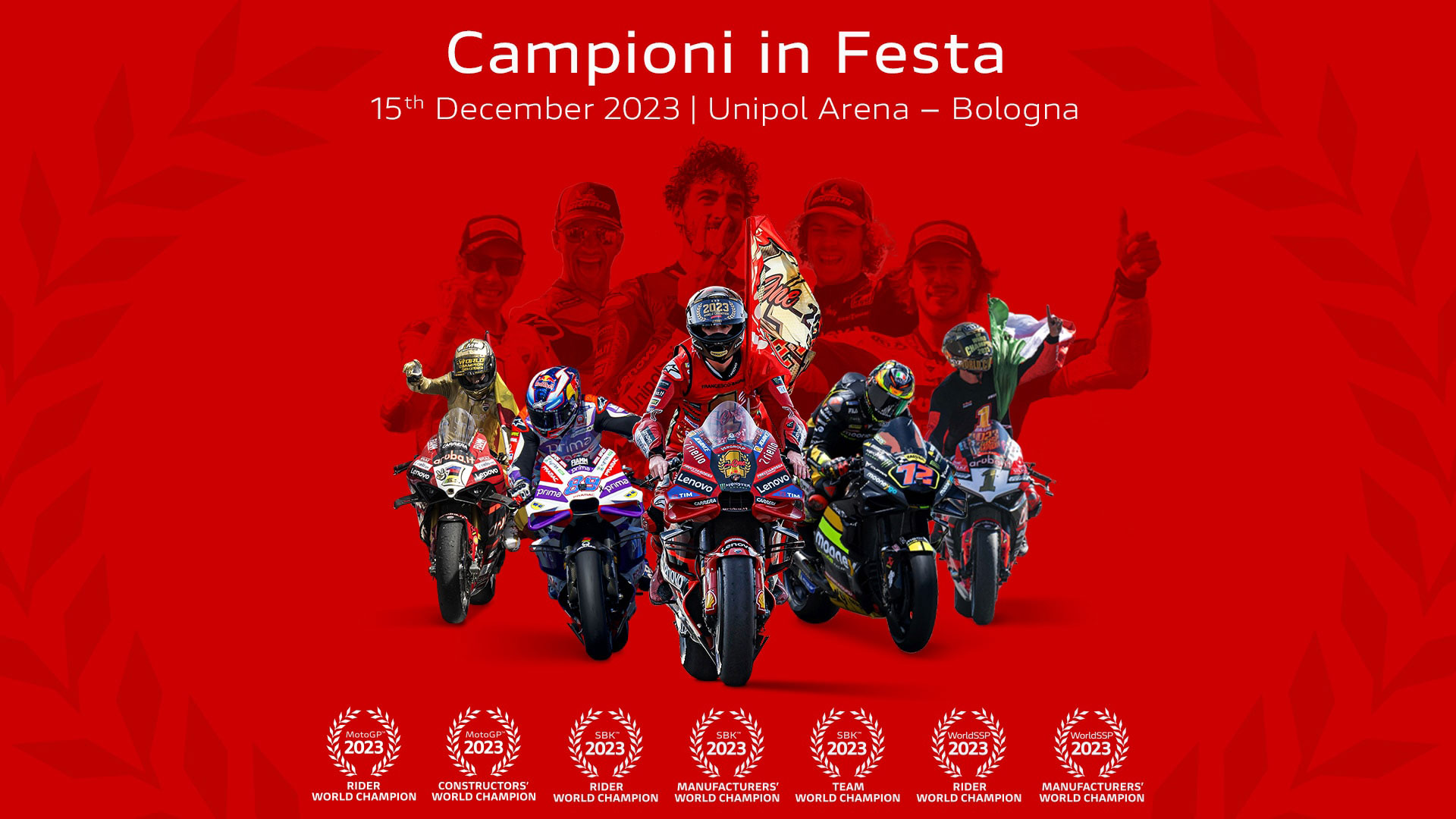 Ducati prepara una gran fiesta por su increíble temporada en competición 8 Campioni-in-Festa-ducati-2023