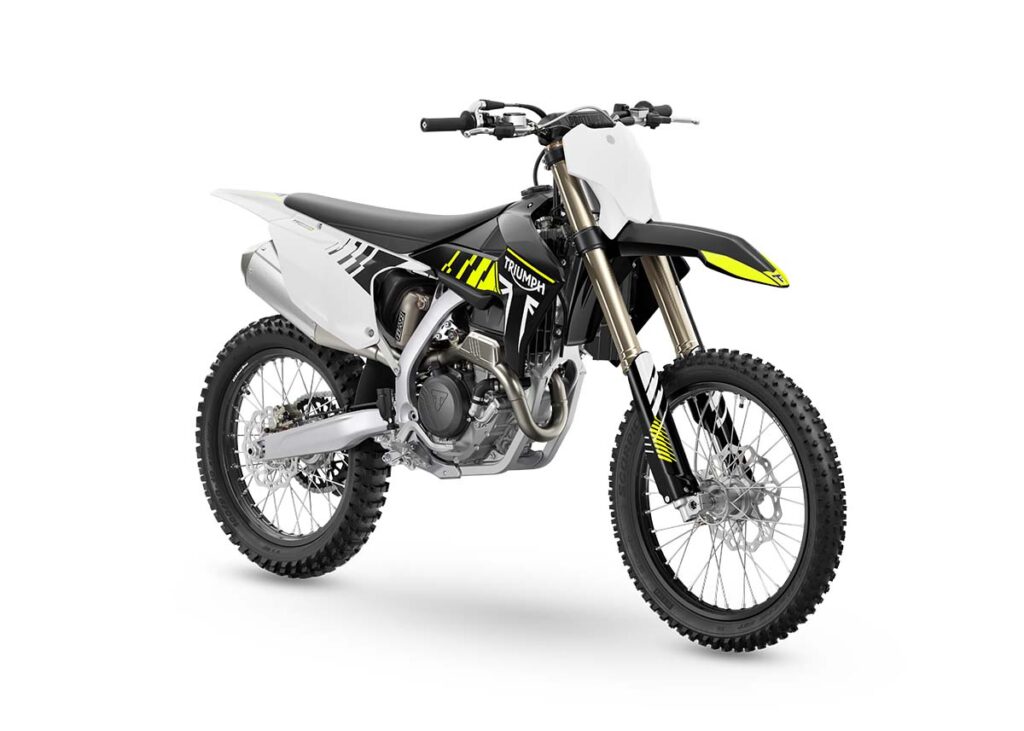 Las 10 motos nuevas que te sorprenderán en 2024: se salen de lo común 19 Triumph TF-250X 2024, negro