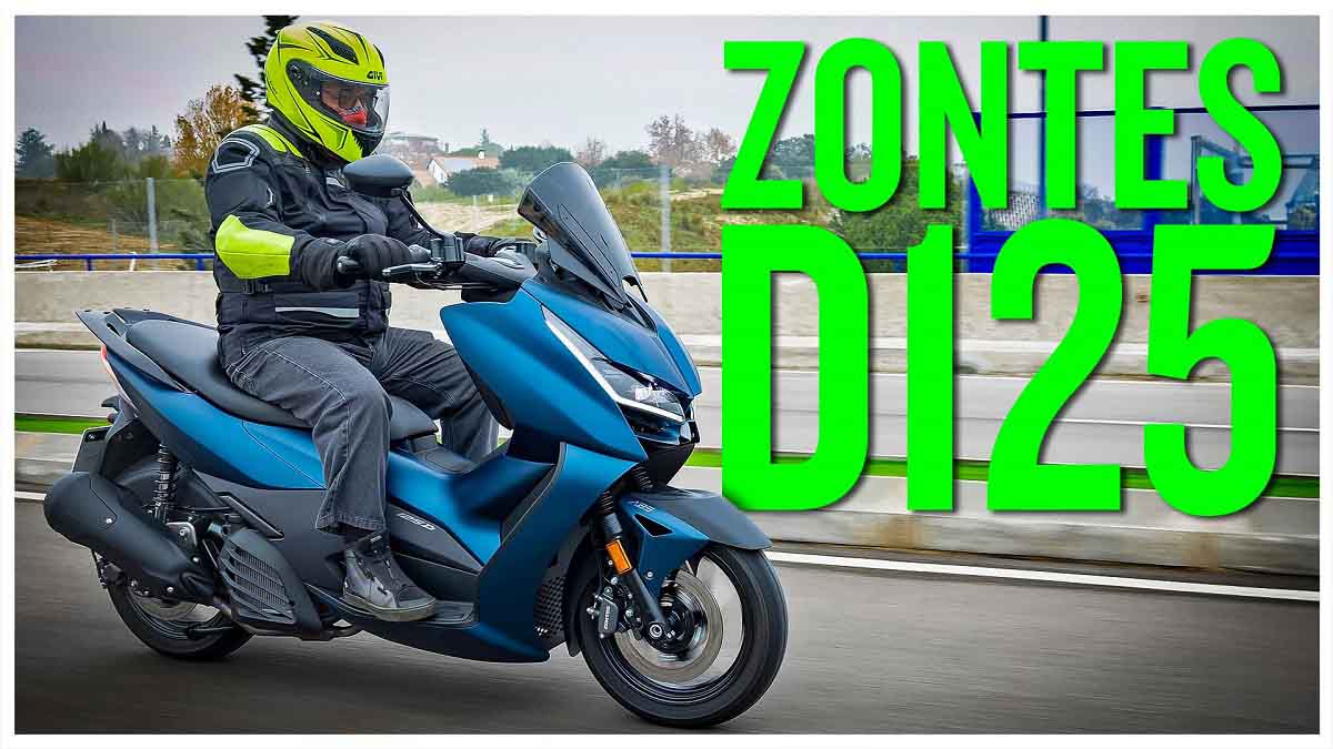 Zontes D125 2023 vídeo, azul