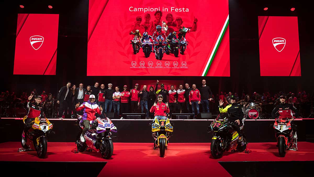 Ducati celebra por todo lo alto una temporada plagada de éxitos