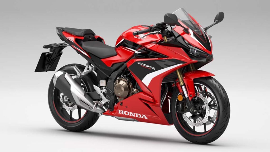 Honda CBR500R, rojo, negro