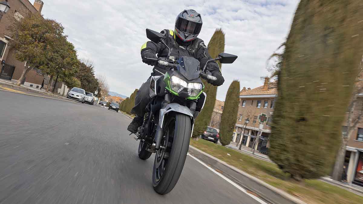 Kawasaki Z e-1 2024, prueba