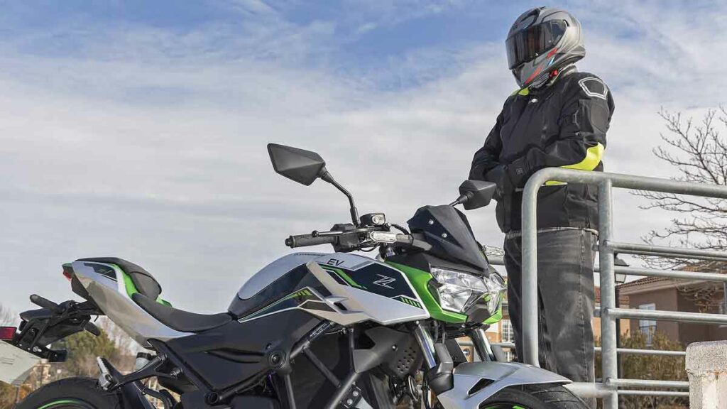 Kawasaki Z e-1 2024, prueba