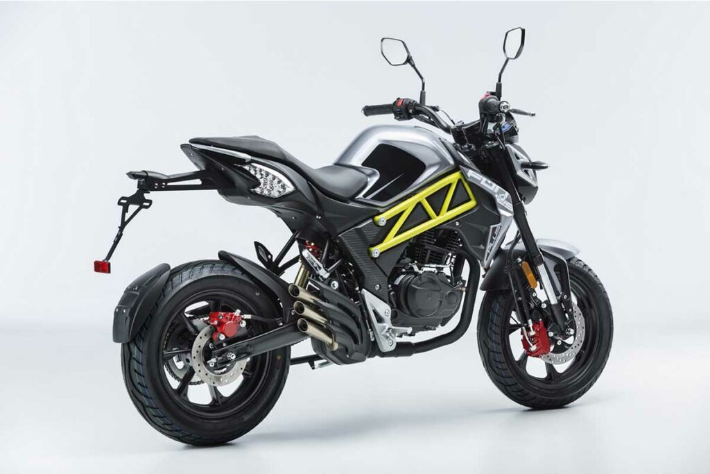 Las mejores motos de 125 cc por relación calidad precio de 2024 17 Macbopr Fun Plus, gris, amarillo