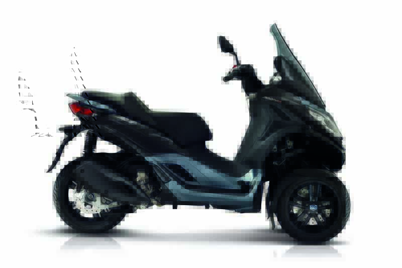 ¿Se puede conducir una moto de más de 125 cc con el carnet B? 11 Piaggio MP3 300 HPE, negro