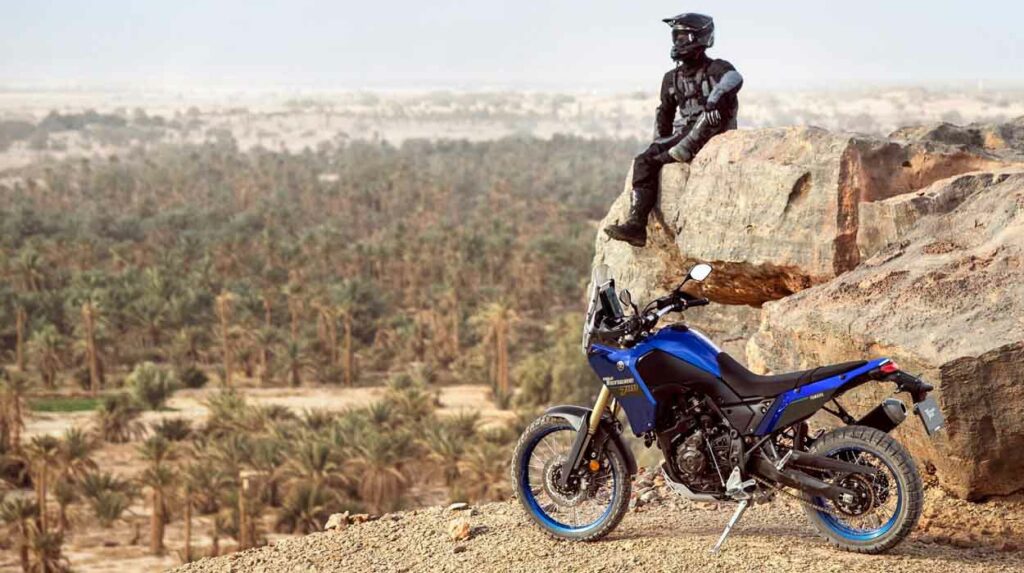 Las motos trail para el carnet A2 más baratas de cada marca 13 Yamaha XTZ700 Tenere 2024 azul