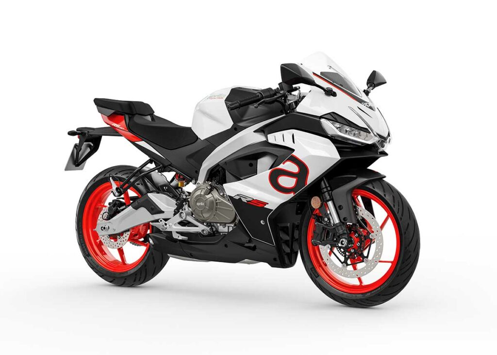 Las mejores motos deportivas para el carnet A2: que empiece la marcha 11 Aprilia RS 457, blanco, negro