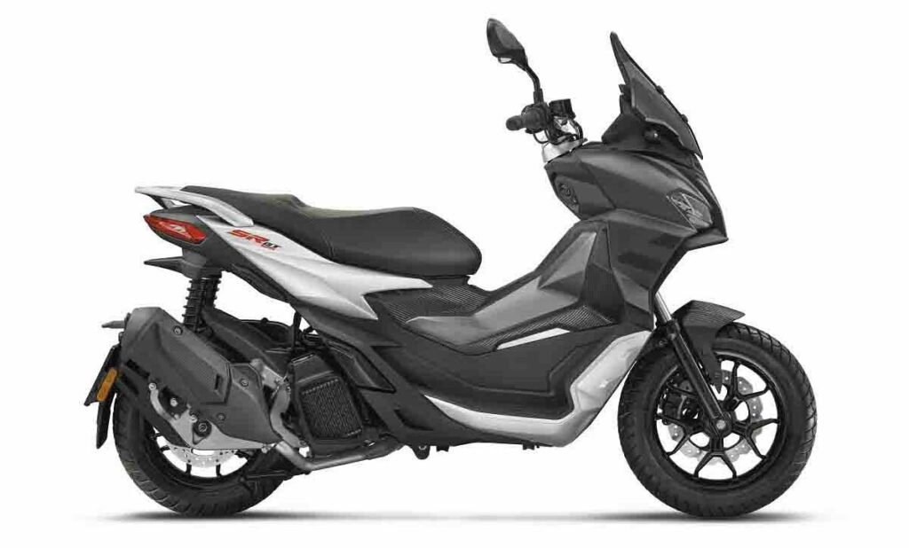 Aprilia SR 125 GT, negro, gris