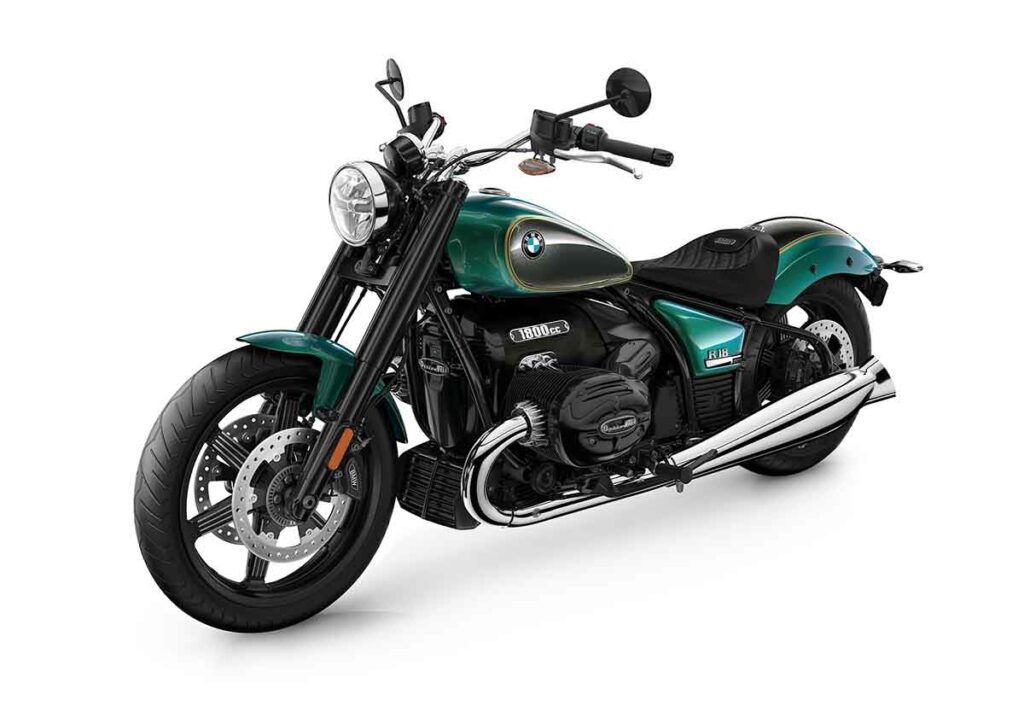 Las motos custom más baratas de cada marca en 2024 11 BMW R 18, verde, gris