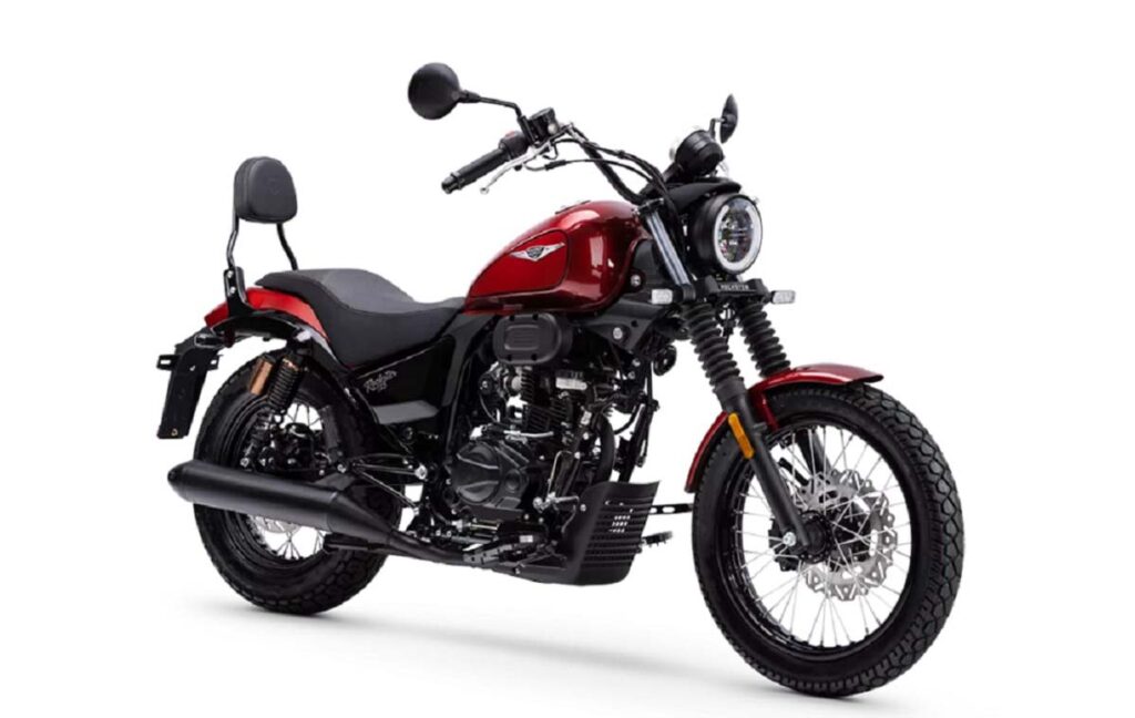 Las motos custom más baratas de cada marca en 2024 19 Macbor Rockster 125, rojo