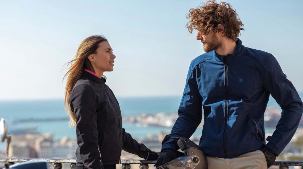 Chaqueta moto invierno para mujer 