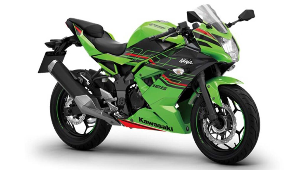 Kawasaki Ninja 125, verde, negro