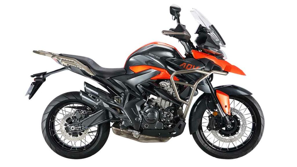 7 motos trail perfectas si eres principiante con el carnet A2 17 Zontes T350 X, naranja, negro