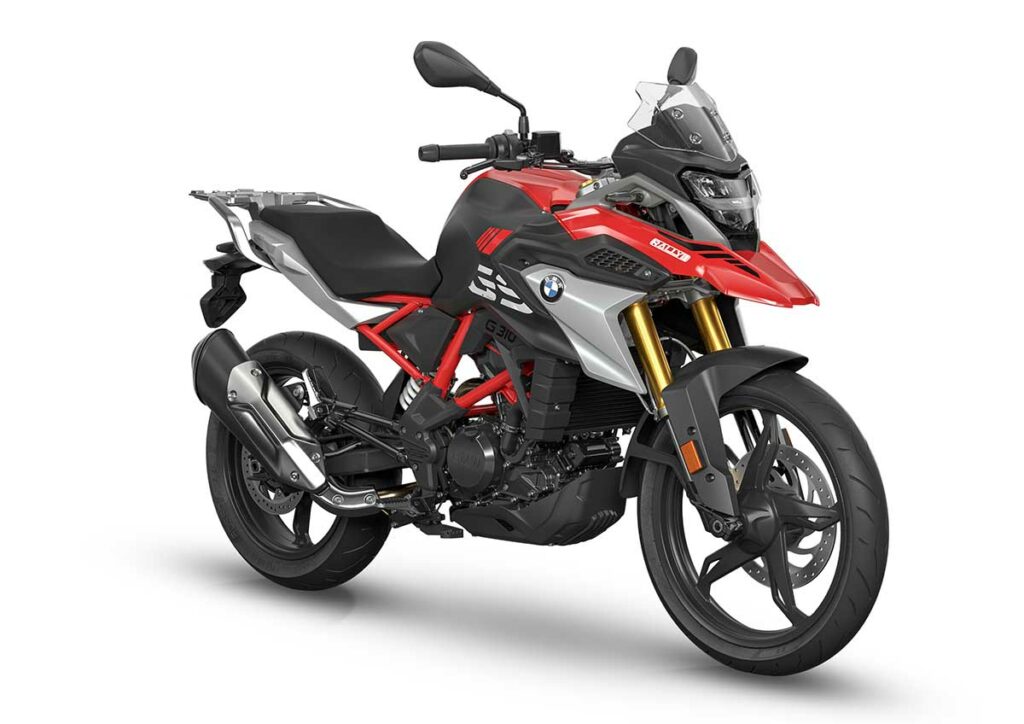 BMW G 310 GS, rojo, negro