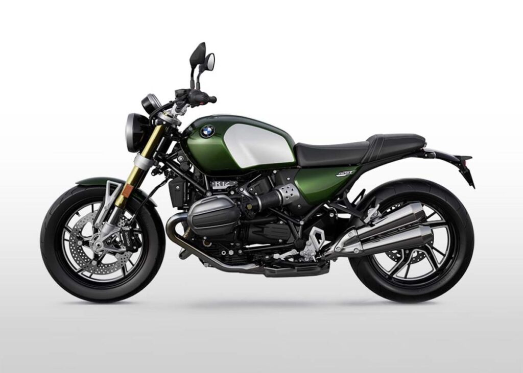 BMW R 12 nineT, verde, gris