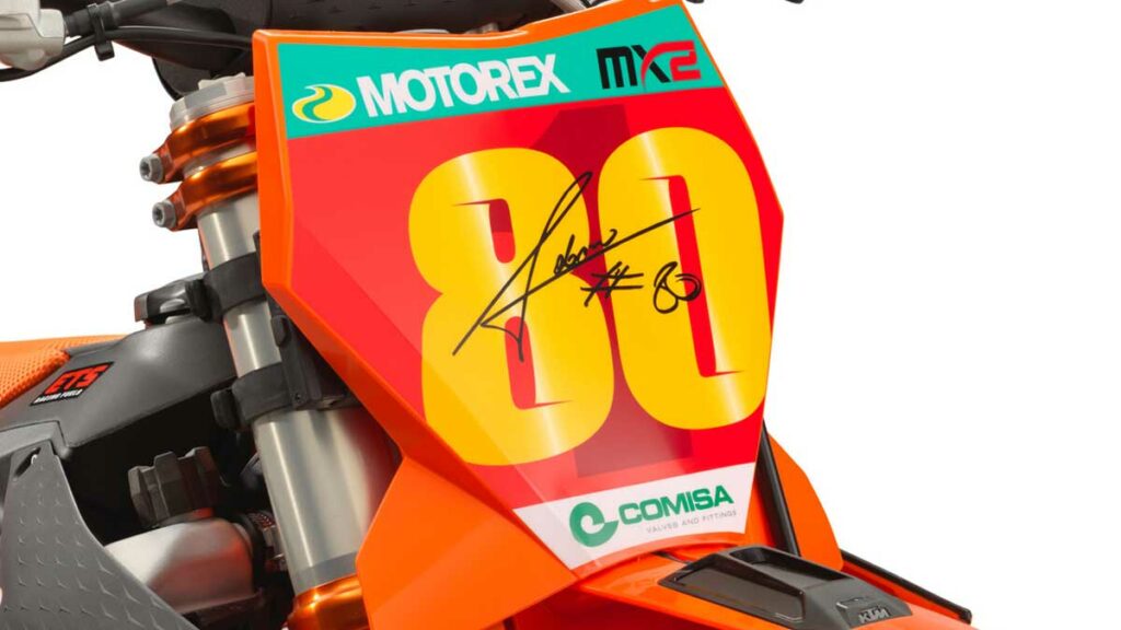 KTM lanza una exclusiva edición especial de la 250 SX-F para celebrar el título de MX2 2 KTM 250 SX-F Adamo Edition