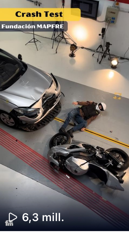 Superamos los 6 millones de visualizaciones con este vídeo de un accidente en moto 11 video airbag
