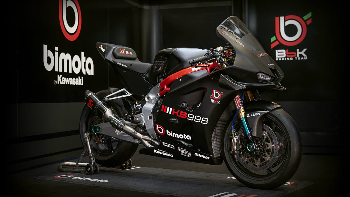 Primera imagen oficial de la Bimota KB998: el arma del Bimota By Kawasaki Racing Team para 2025