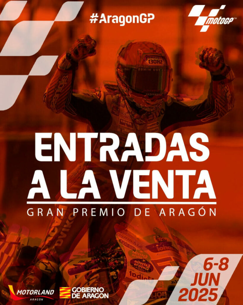 Entradas para el GP de Aragón 2025 de MotoGP