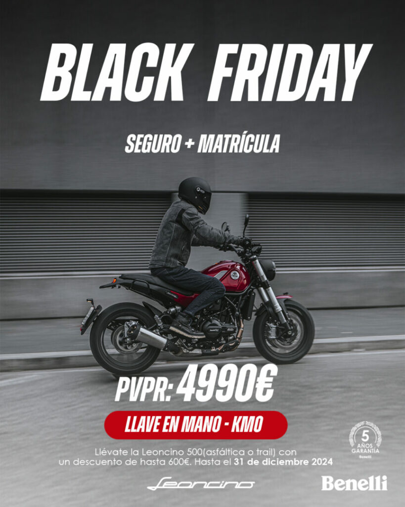 Benelli se prepara para el Black Friday con una suculenta promoción para la Leoncino 500 2 Benelli Black Friday 2024