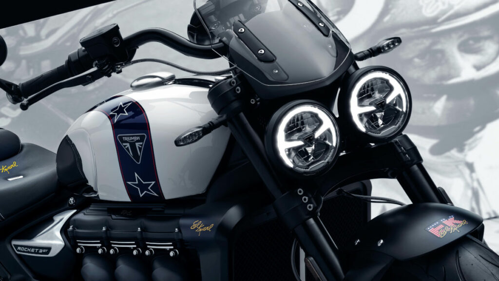 Triumph Rocket 3 Evel Knievel Limited Edition: homenaje a la leyenda del stunt 9 Triumph Rocket 3 Evel Knievel
