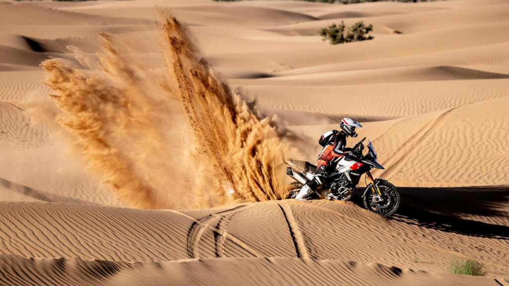 Triumph en el Addax Rally