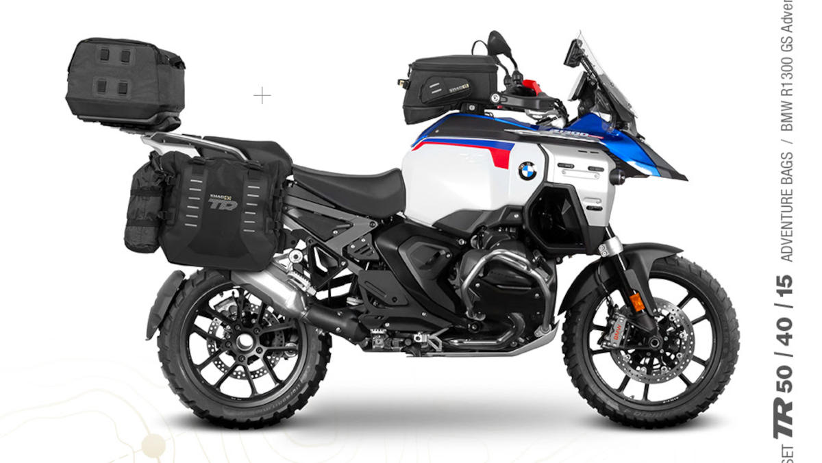 La BMW R 1300 GS más campera se beneficia del equipamiento SHAD