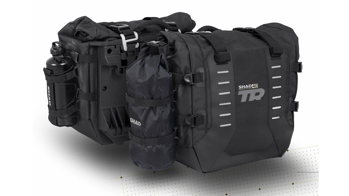 Las alforjas para motos trail SHAD TR40 presentan todas estas novedades en su renovación